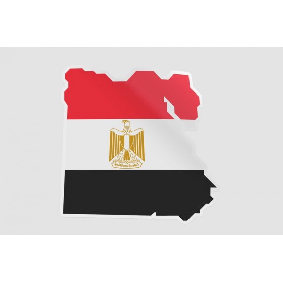 Egypt Map Flag Style 2