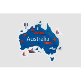 Happy Australia Day Style 33 Sticker - DecalsHouse