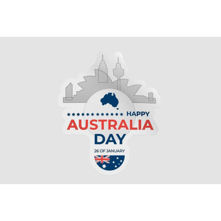 Happy Australia Day Style 34 Sticker - DecalsHouse