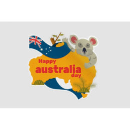 Happy Australia Day Style 36 Sticker - DecalsHouse