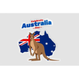 Happy Australia Day Style 37 Sticker - DecalsHouse