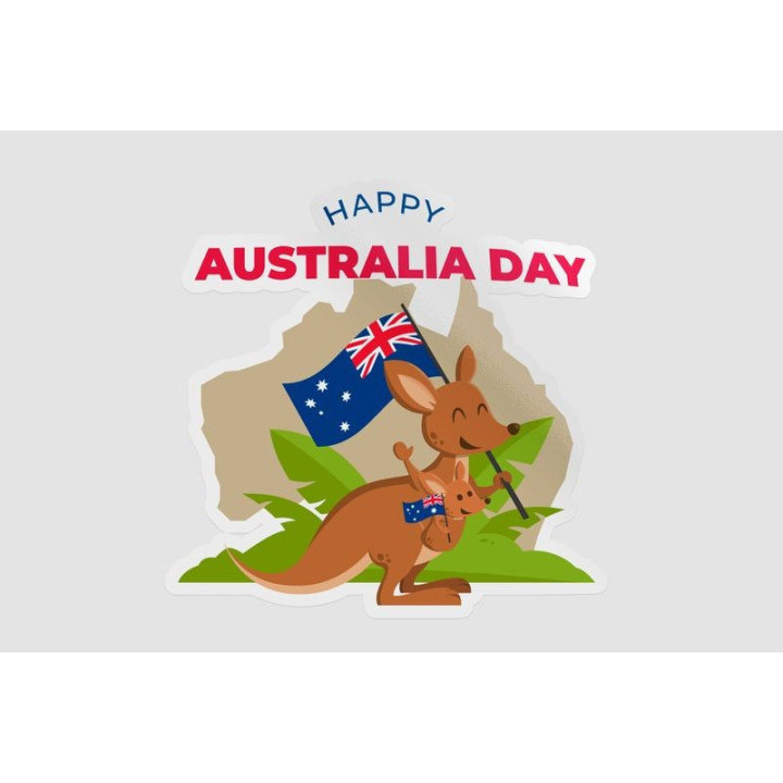 Happy Australia Day Style 38 Sticker - DecalsHouse