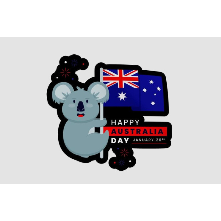 Happy Australia Day Style 45 Sticker - DecalsHouse