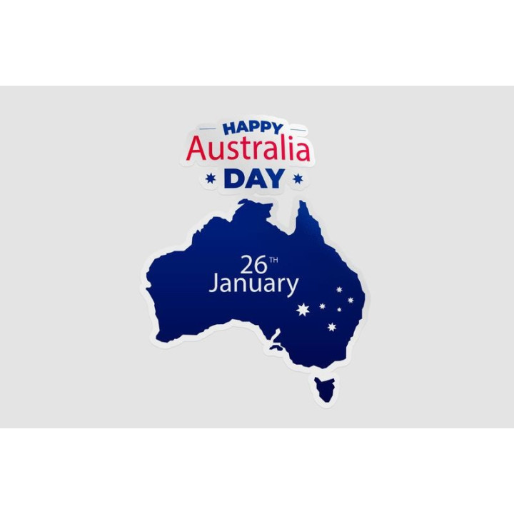 Happy Australia Day Style 47 Sticker - DecalsHouse