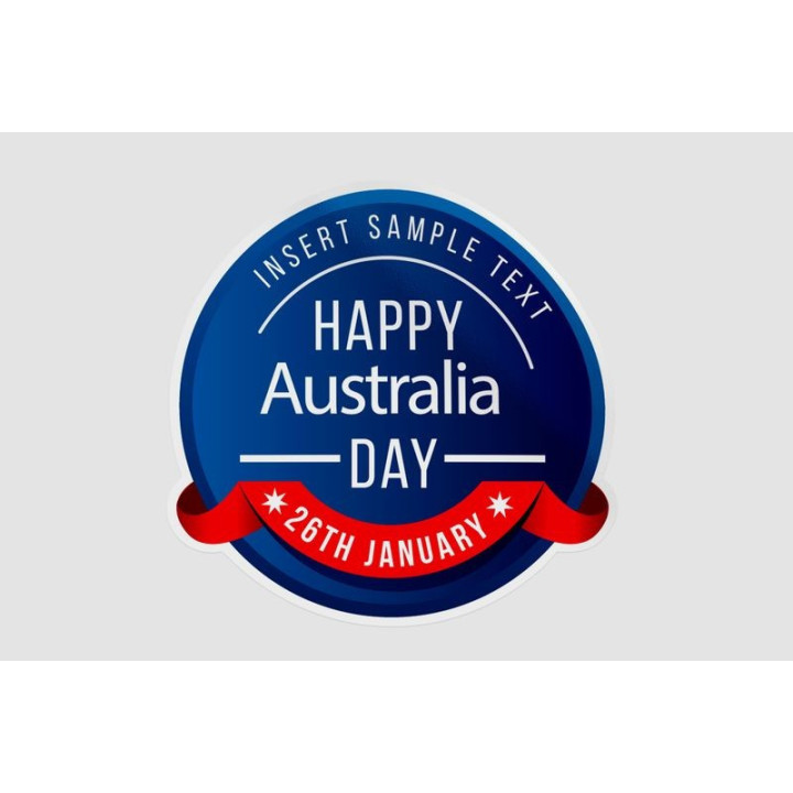 Happy Australia Day Style 49 Sticker - DecalsHouse