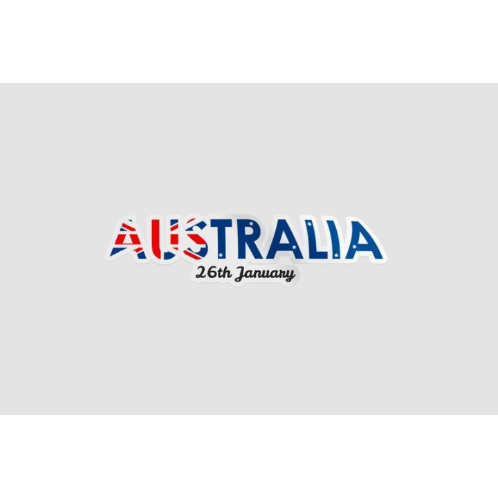 Happy Australia Day Style 55 Sticker - DecalsHouse