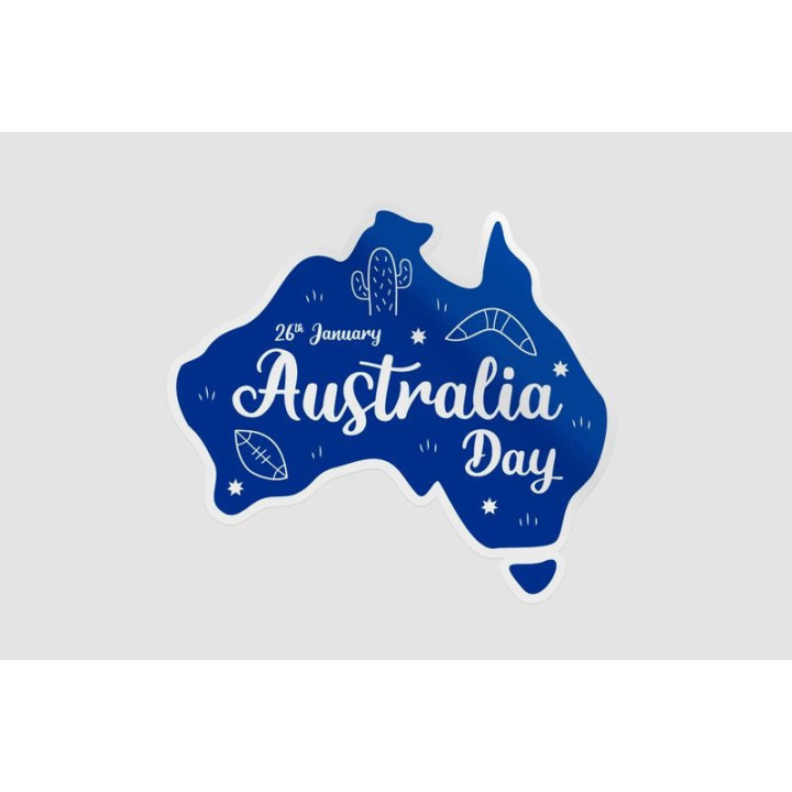 Happy Australia Day Style 6 Sticker - DecalsHouse