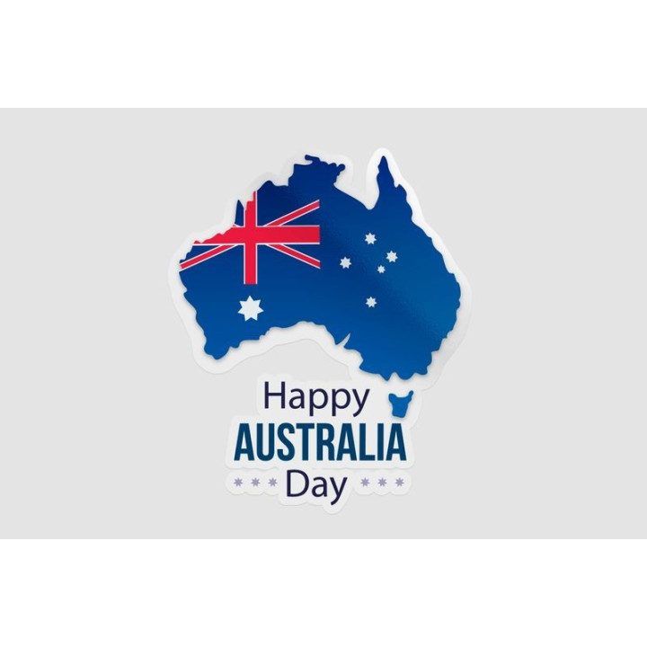 Happy Australia Day Style 60 Sticker - DecalsHouse