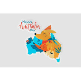 Happy Australia Day Style 63 Sticker - DecalsHouse