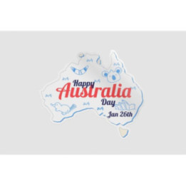 Happy Australia Day Style 73 Sticker - DecalsHouse