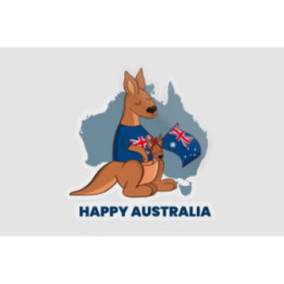 Happy Australia Day Style 88 Sticker - DecalsHouse