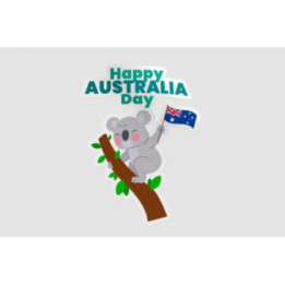 Happy Australia Day Style 89 Sticker - DecalsHouse
