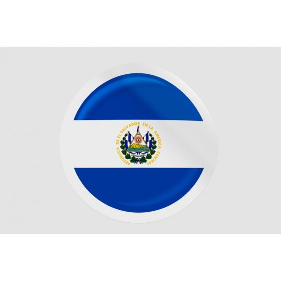 El Salvador Flag Style 4