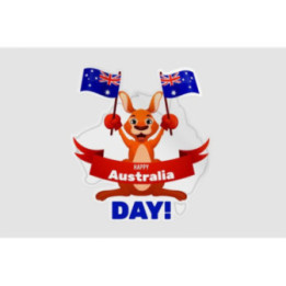 Happy Australia Day Style 93 Sticker - DecalsHouse
