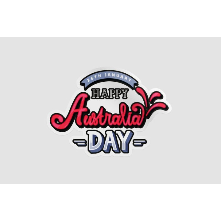 Happy Australia Day Style 95 Sticker - DecalsHouse