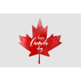 Happy Canada Day Style 10 Sticker - DecalsHouse