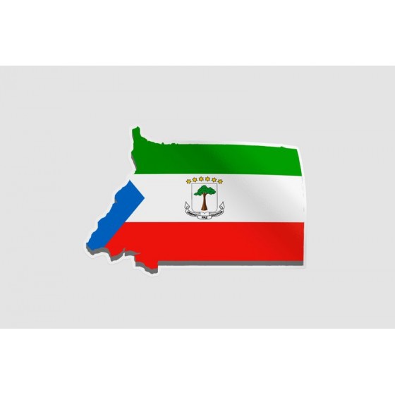 Equatorial Guinea Map Flag