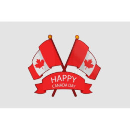Happy Canada Day Style 24 Sticker - DecalsHouse