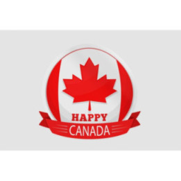 Happy Canada Day Style 26 Sticker - DecalsHouse