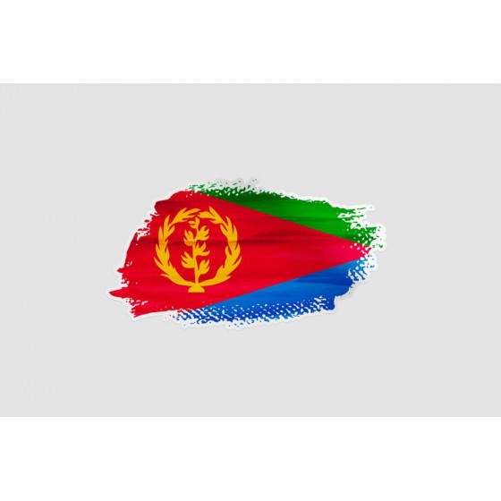 Eritrea Flag Brush Style 2