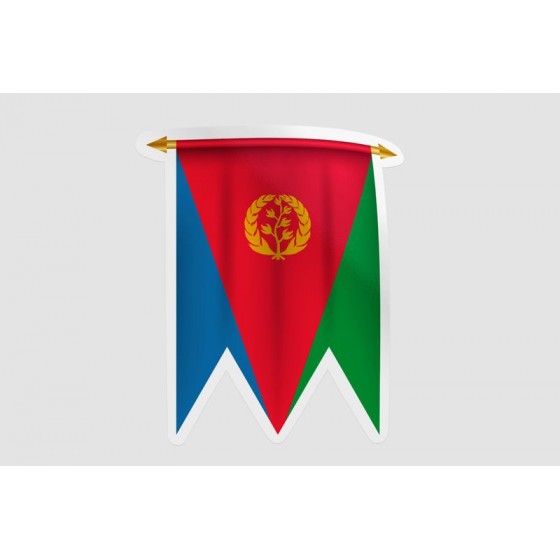 Eritrea Flag Pennant Style 10