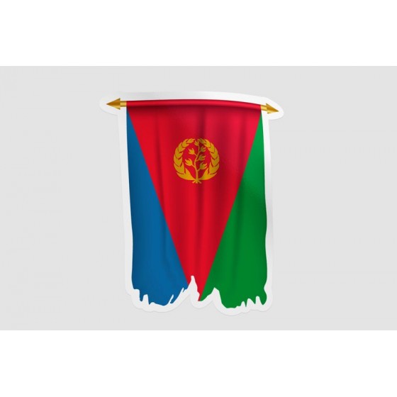 Eritrea Flag Pennant Style 3