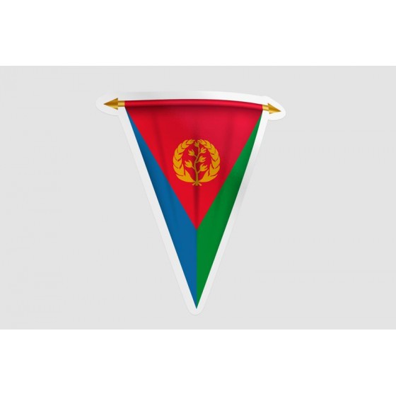 Eritrea Flag Pennant Style 4