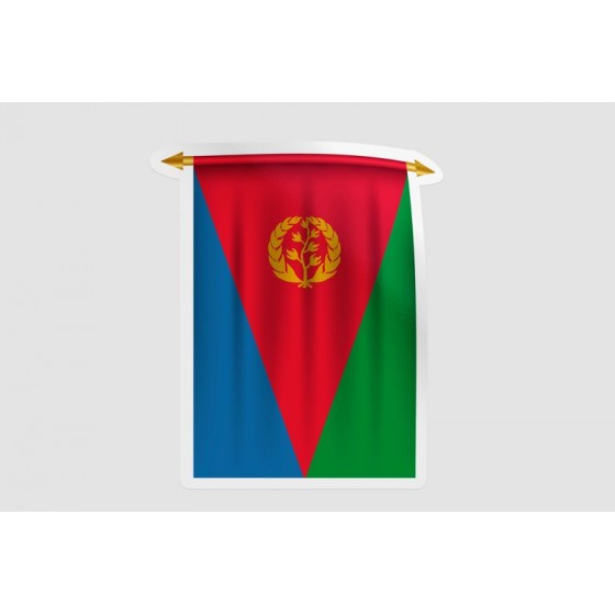 Eritrea Flag Pennant Style 6