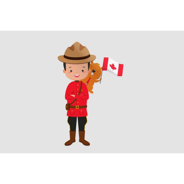 Happy Canada Day Style 39 Sticker - DecalsHouse