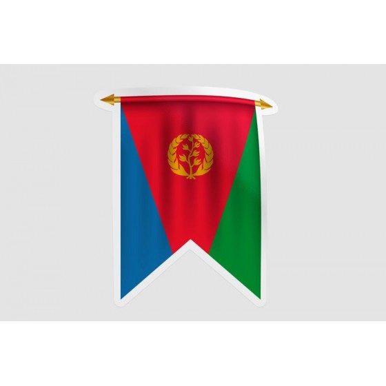 Eritrea Flag Pennant Style 8