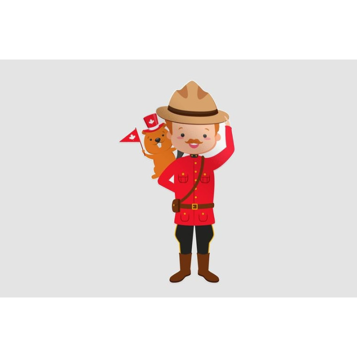 Happy Canada Day Style 41 Sticker - DecalsHouse