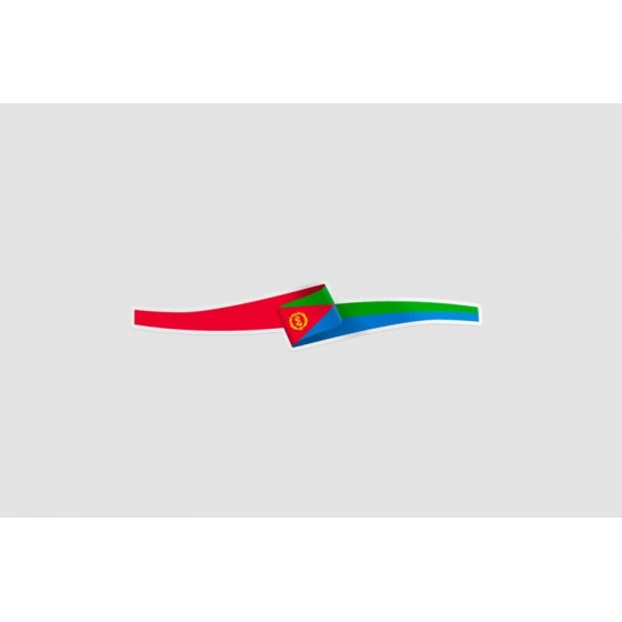 Eritrea Flag Ribbon Style 3