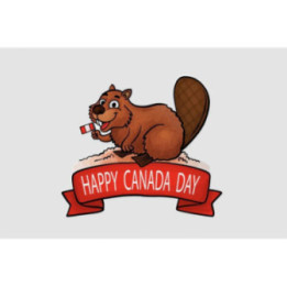 Happy Canada Day Style 44 Sticker - DecalsHouse