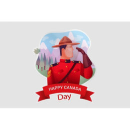 Happy Canada Day Style 46 Sticker - DecalsHouse