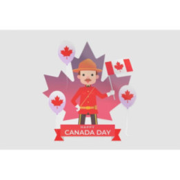 Happy Canada Day Style 58 Sticker - DecalsHouse