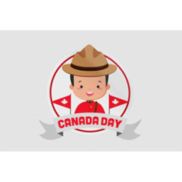 Happy Canada Day Style 60 Sticker - DecalsHouse