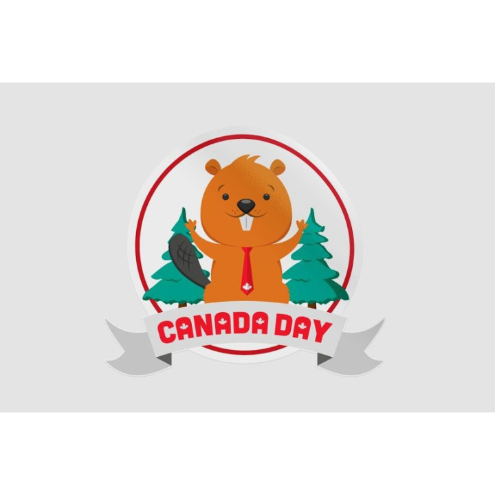 Happy Canada Day Style 61 Sticker - DecalsHouse