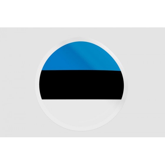 Estonia Flag Badge Style 11