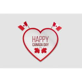 Happy Canada Day Style 64 Sticker - DecalsHouse