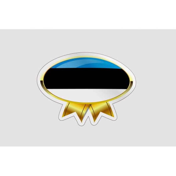 Estonia Flag Badge Style 2