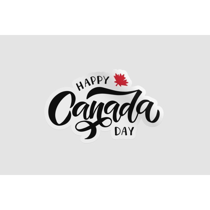 Happy Canada Day Style 71 Sticker - DecalsHouse
