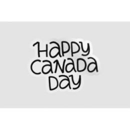 Happy Canada Day Style 74 Sticker - DecalsHouse