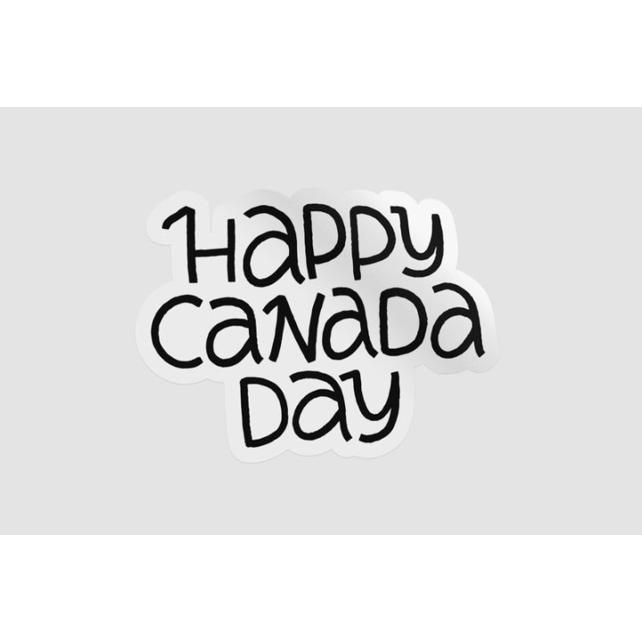 Happy Canada Day Style 74 Sticker - DecalsHouse