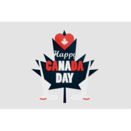 Happy Canada Day Style 76 Sticker - DecalsHouse