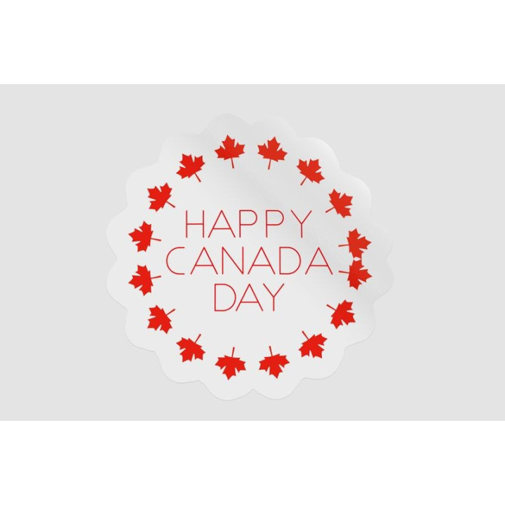 Happy Canada Day Style 80 Sticker - DecalsHouse