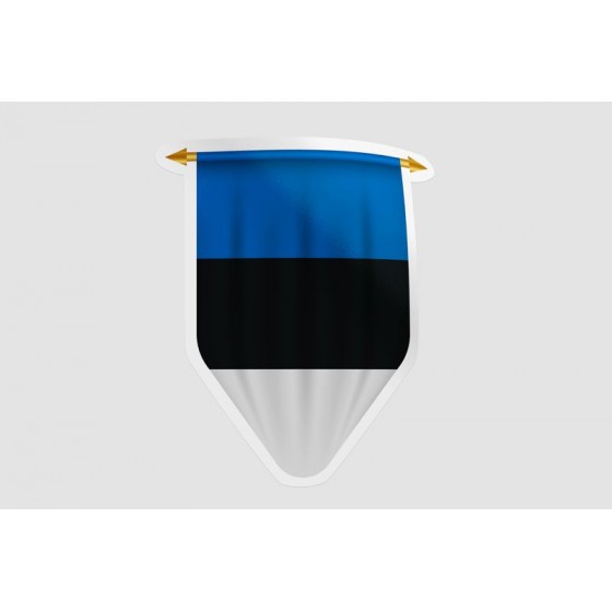 Estonia Flag Pennant Style 7