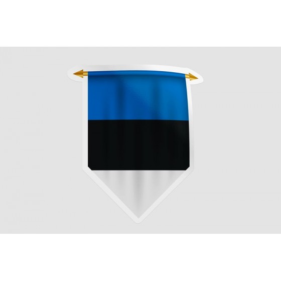 Estonia Flag Pennant Style 9