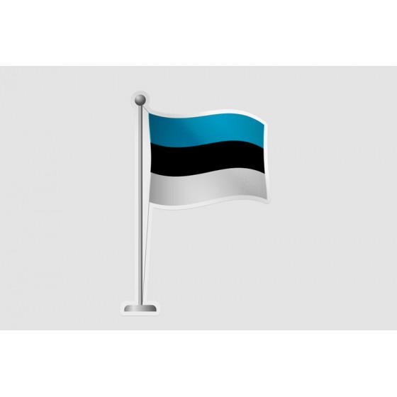 Estonia Flag Pole Style 2