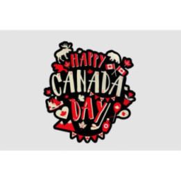 Happy Canada Day Style 93 Sticker - DecalsHouse