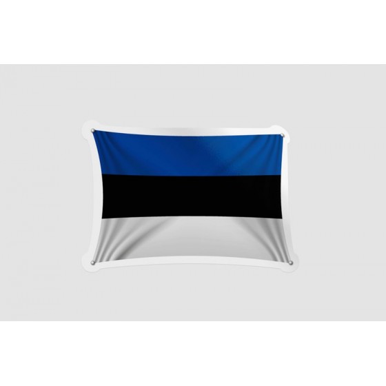 Estonia Flag Style 11